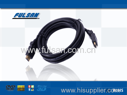 High speed HDMI to HDMI cable 180 degree support 1080p 3D ethernet