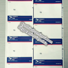 Self-destructive anti-counterfeit Tamper Proof Postal Sticker