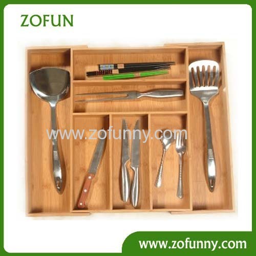 bamboo cutlery utensil knife box