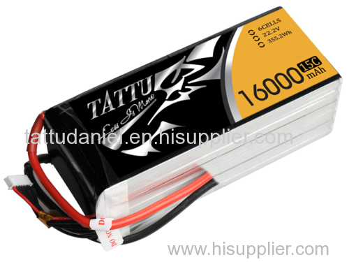 Tattu 16000mAh lipo battery fit for DJI S800