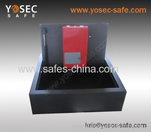 Hotel Digital drawer safe top opening mounting in office furniture