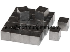 Tungsten alloy block-cube-pinewood car