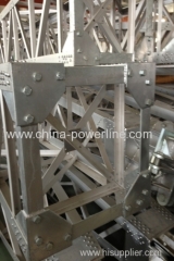 Aluminum alloy inner-suspended lattice gin poles for Tower Erection