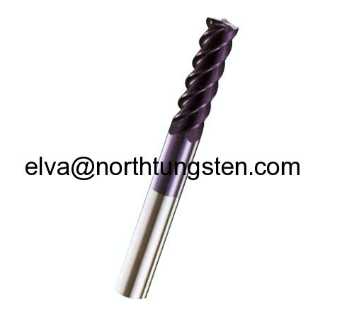 Tungsten carbide end mills- two- three- four -six- flute end mill