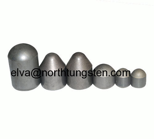 Tungsten carbide button-insert-tip-cutter-cutting tooth-button bit used for cutting soft to medium hard coal beds