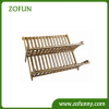 High quality folding bamboo dish rack