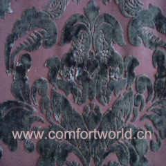 Flower Cut Pile Sofa Fabric