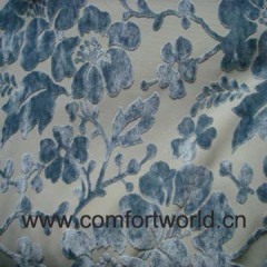 Flower Cut Pile Sofa Fabric