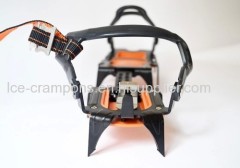 Twelve tooth technology-based full- strapped climbing crampons