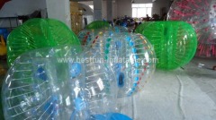 Clear plastic inflatable bumper ball