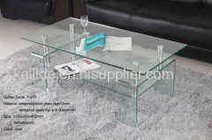 F-011 Modern tempered glass coffee table