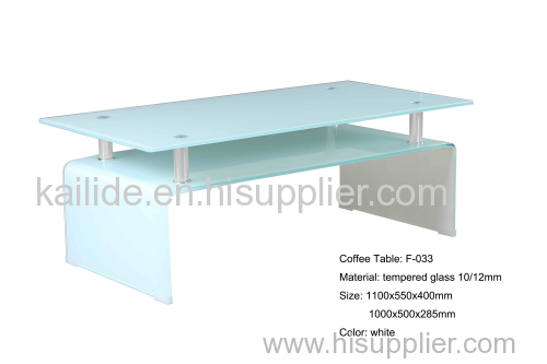 tempered bent glass tea table