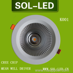 7W 12W 15W 20W 30W LED Down Light CREE CHIP Downlight Recesssed LED Downlight