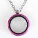 Wholesale New Style Platinum Plated Alloy Glass Floating Locket Pendant Rose Face