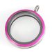 Wholesale New Style Platinum Plated Alloy Glass Floating Locket Pendant Rose Face