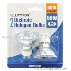 Custom clamshell packaging for light bulb