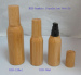 eco-friendly wooden bamboo cosmetic packaging 350ML PET BAMBOO JAR BAMBOO BOTTLE