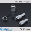 IP67 12G power and siganal 5A metal connector waterproof plug