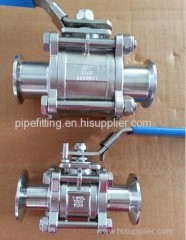 stainless steel 3pc tri clamp ball valve