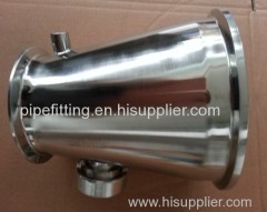 sanitary stainless steel end cap reducer