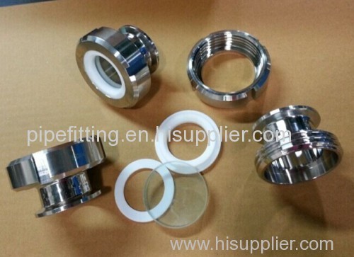 sanitary stainless steel tri clamped union sight glass
