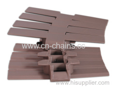 882 Plastic modular slat top radius conveyor chain