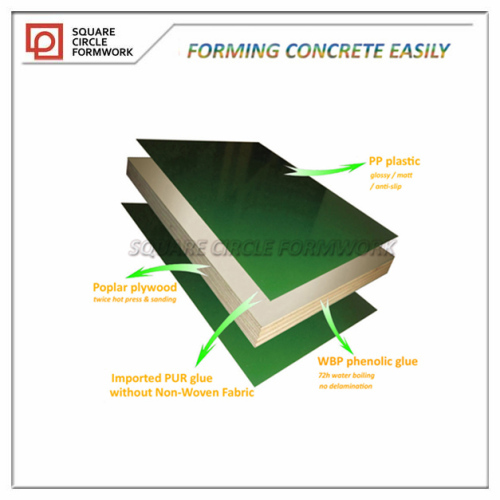 pp plastic plywood for constructon formply