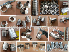 Sanitary stainless steel end cap customs parts lid parts