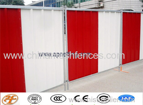 Used In Construction Site Corrugated Colorbond Steel Hoarding