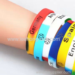 World cup souvenir National logo High quality silicone bracelet