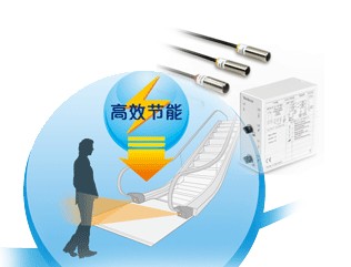 Escalator energy saving entrance detection system