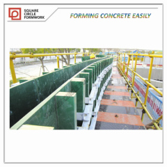 Adjustable curved wall formwork system