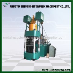 Hydraulic scrap metal powder briquetting press machine