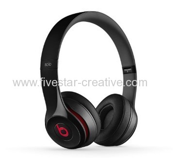 New Beats by Dr.Dre Solo 2 Black Lightweight On-Ear Headphones