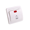 flush door bell wall switch with indicator