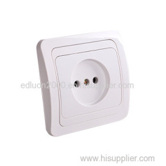 flush 1 gang wall socket