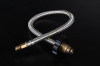 Braided gas cooker hose with black handle