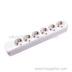 6 gang extension socket with earthing