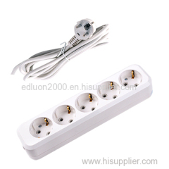 5 gang extension socket with wire and earthing