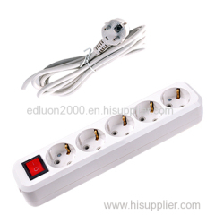 5 gang extension socket with wire and switch