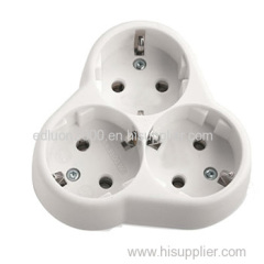 european 1 to 3 adaptor