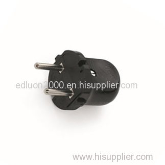 european small black power plug