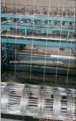 Hinge joint woven forest fence woven wire field fence