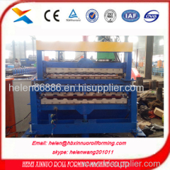 russia type double layer roll forming machine china manufacturer