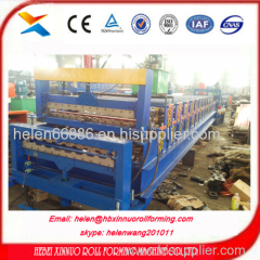 russia type double layer roll forming machine china manufacturer