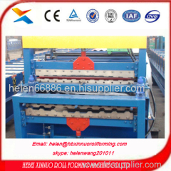 russia type double layer roll forming machine china manufacturer