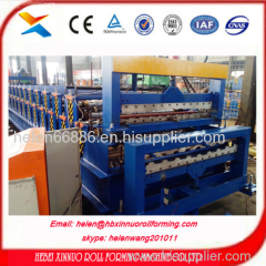 russia type double layer roll forming machine china manufacturer