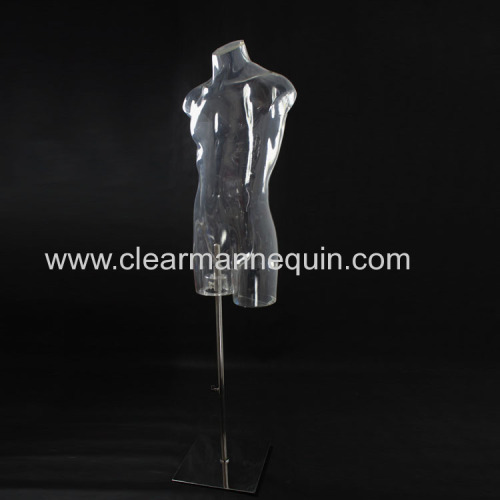 Man armless clear PC mannequin model