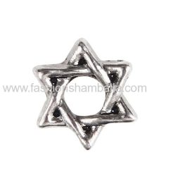 Platinum Plated Alloy Vintage Star Floating Locket Charms Wholesale
