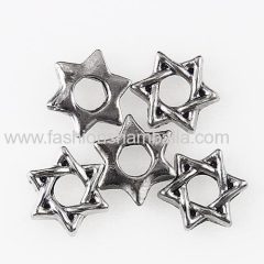 Platinum Plated Alloy Vintage Star Floating Locket Charms Wholesale